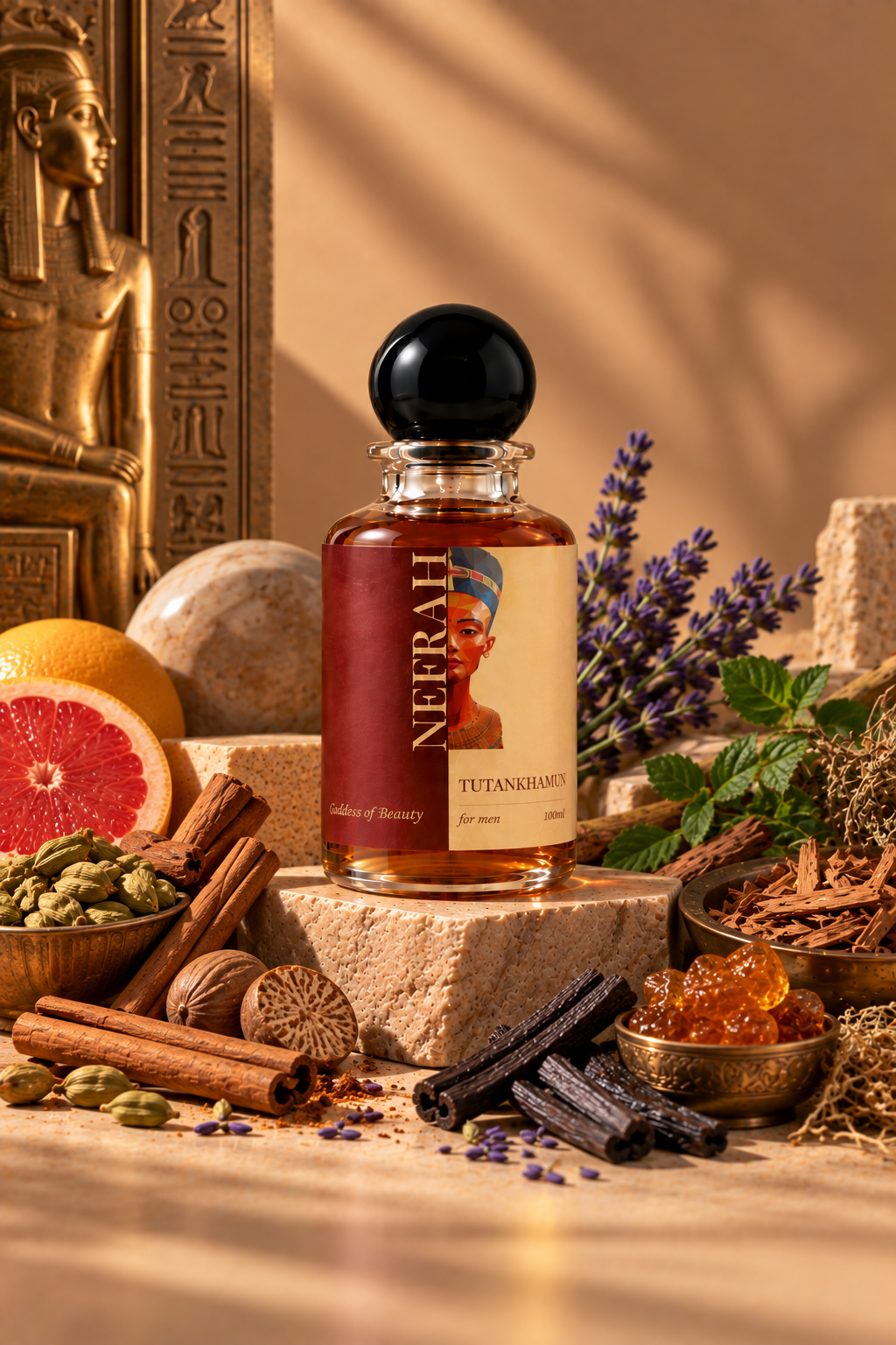 NEFRAH Tutankhamun perfume bottle