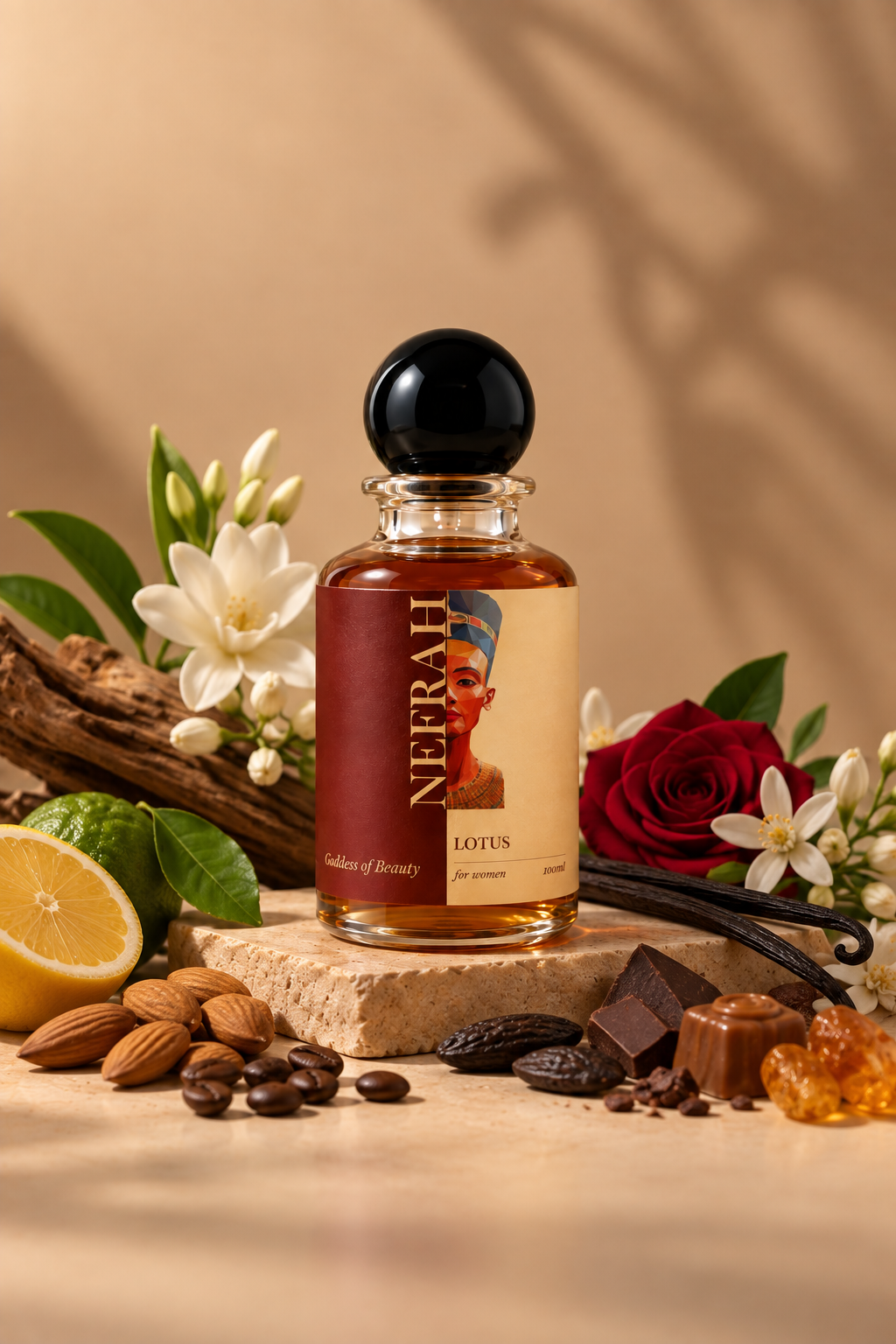 NEFRAH Lotus perfume bottle